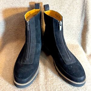 VIONIC Sz 9 Estilo Suede Zip-Up Boots Water Repellent Lightweight Rugged Sole